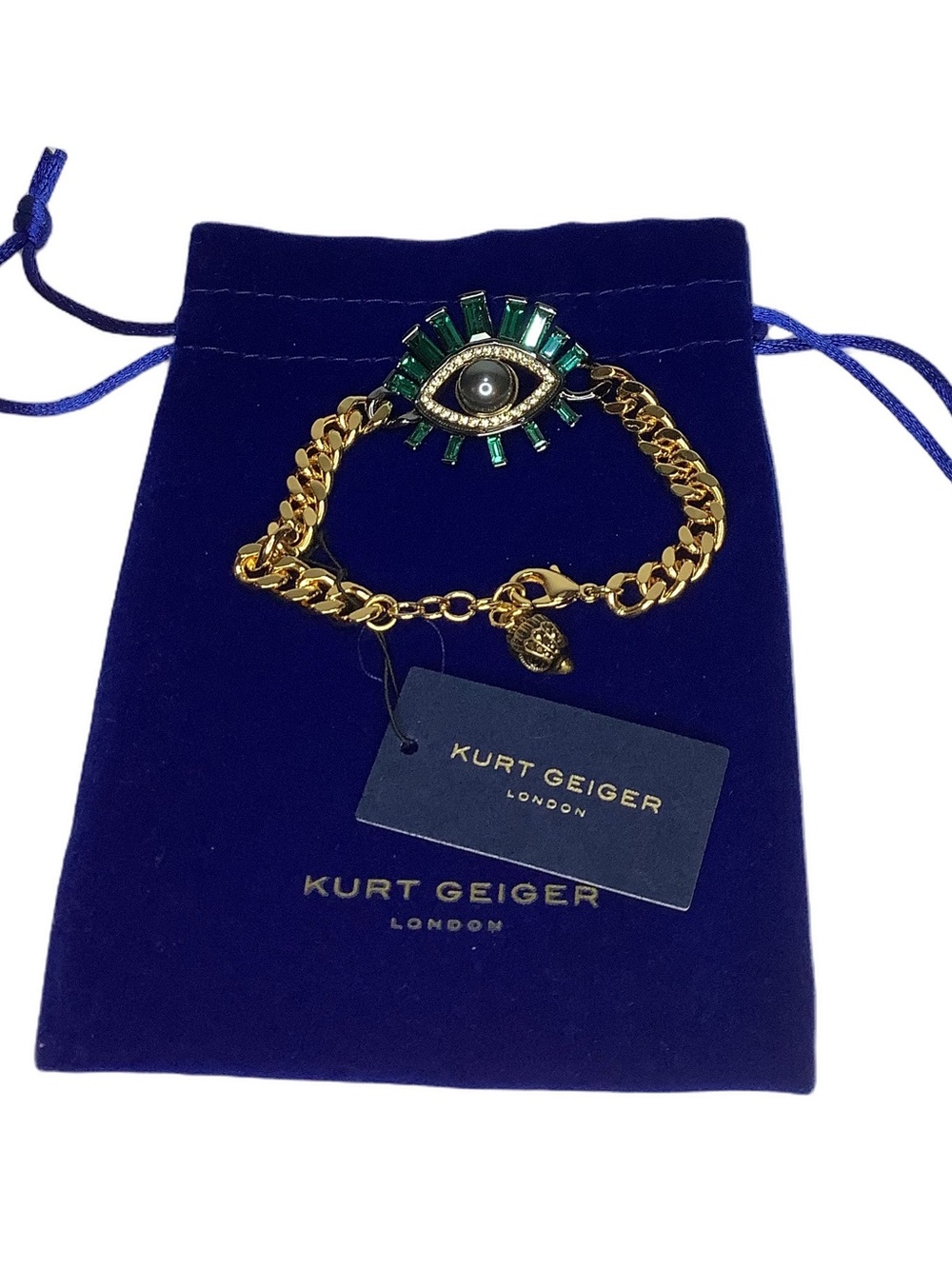 Kurt Geiger London Large Pave’ Evil Eye Bracelet New